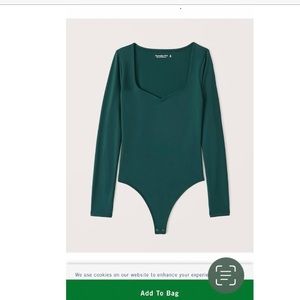 Abercrombie double layered seamless sweetheart bodysuit